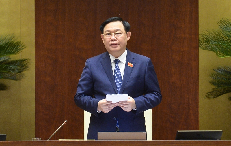 Chủ tịch Quốc hội Vương Đình Huệ chủ trì điều hành phiên chất vấn